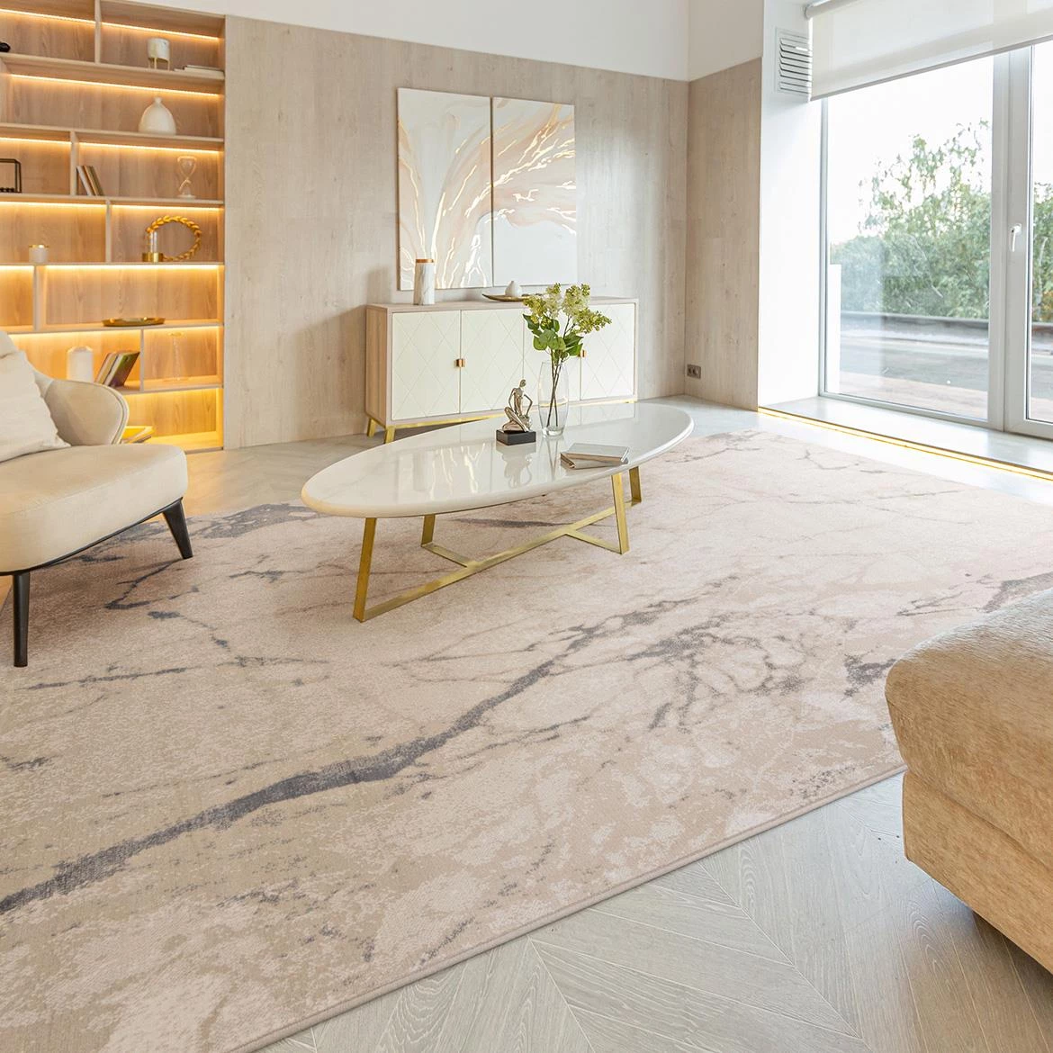 Tepih Sensi Damar 133x190cm bež