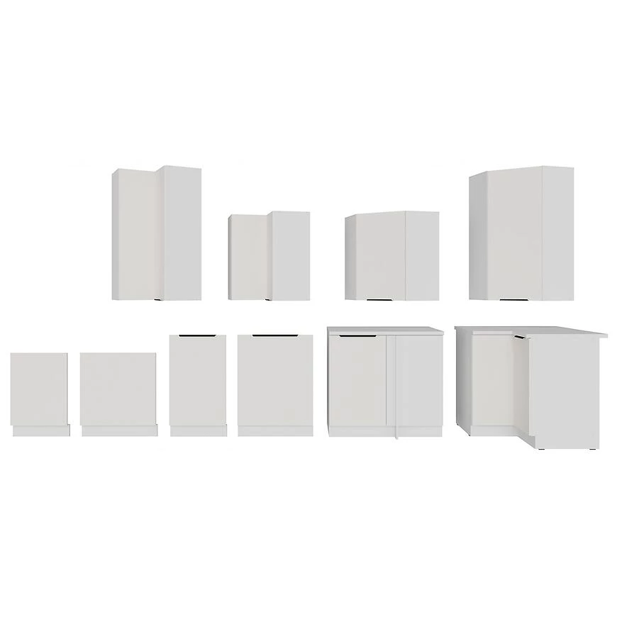 Kuhinjski ormaric Aria-beli/beli, otporno na otiske prsti?u 60x60 Gn-72 2f (90°)