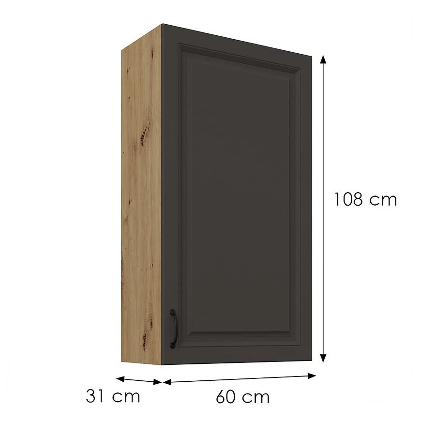Stilo kuhinjski ormaric grafit mat/artisan 60G-108 1F