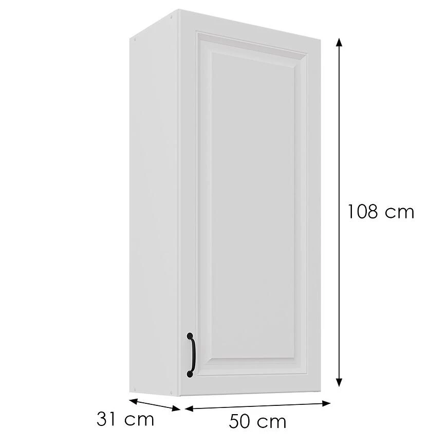 Stilo kuhinjski ormaric beli mat/beli 50G-108 1F