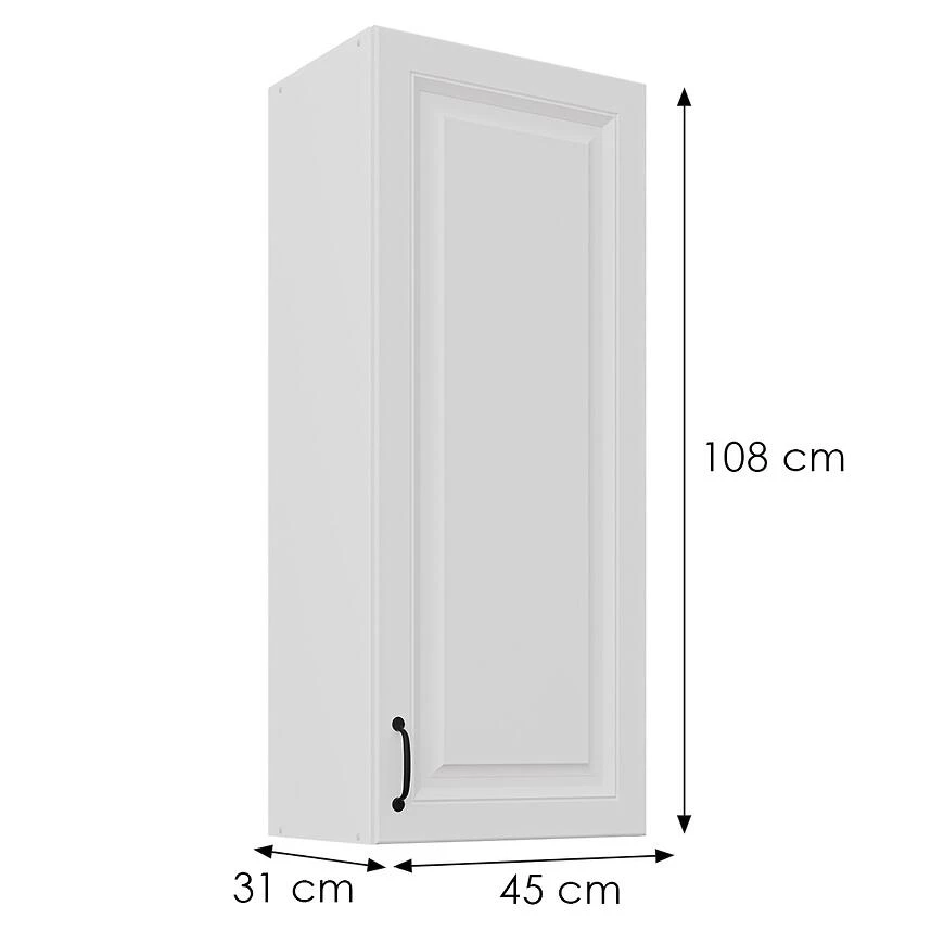 Stilo kuhinjski ormaric beli mat/beli 45G-108 1F