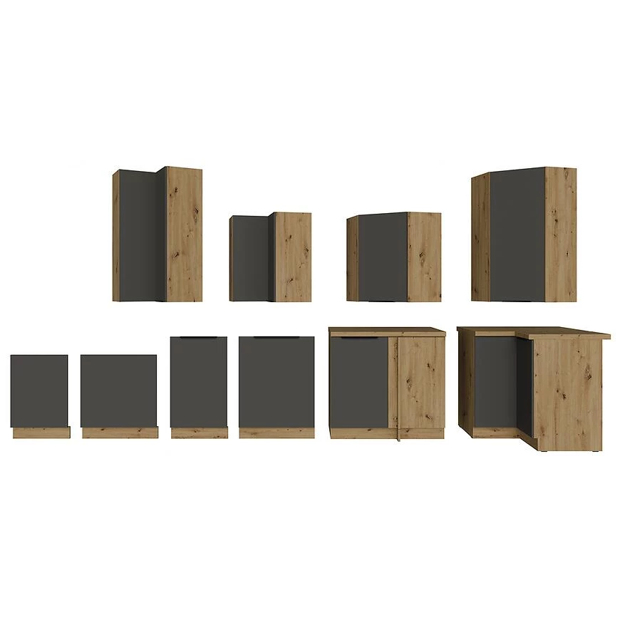 Kuhinjski ormaric Aria-Gr/Ar Anti Fingerprint 60x60 Gn-108 1f (45°)