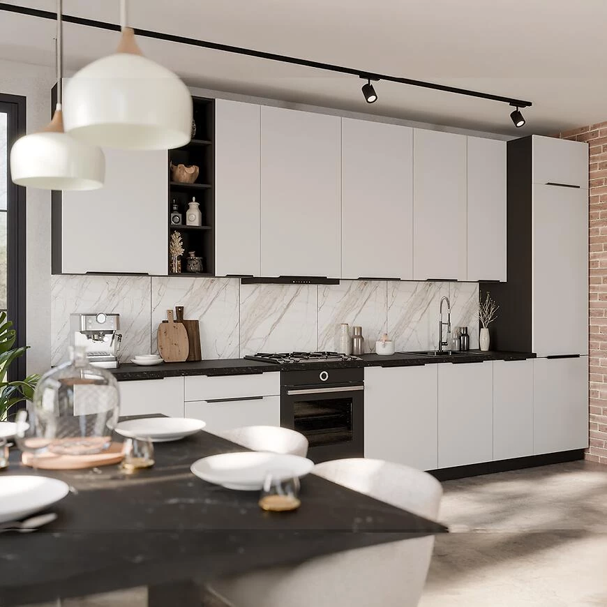 Kuhinjski front Zm Ari?a-belo/plavo Anti otisak prsta 570x446