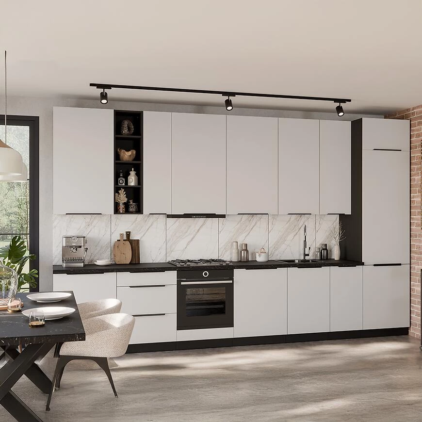 Kuhinjski front Zm Ari?a-belo/plavo Anti otisak prsta 570x446