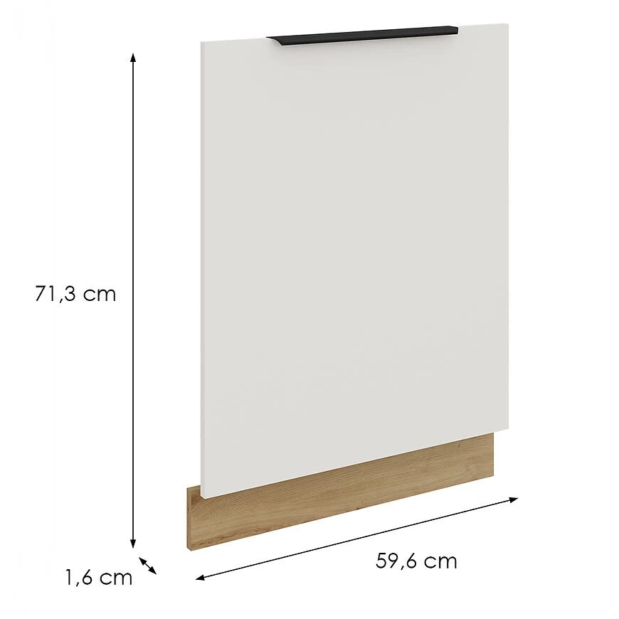 Kuhinjski front Zm Ari?a-beli/artikal protiv otisaka prsti?u 713x596