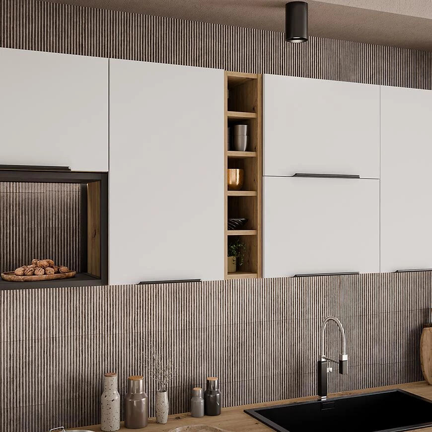 Kuhinjski front Zm Ari?a-beli/artikal protiv otisaka prsti?u 713x596