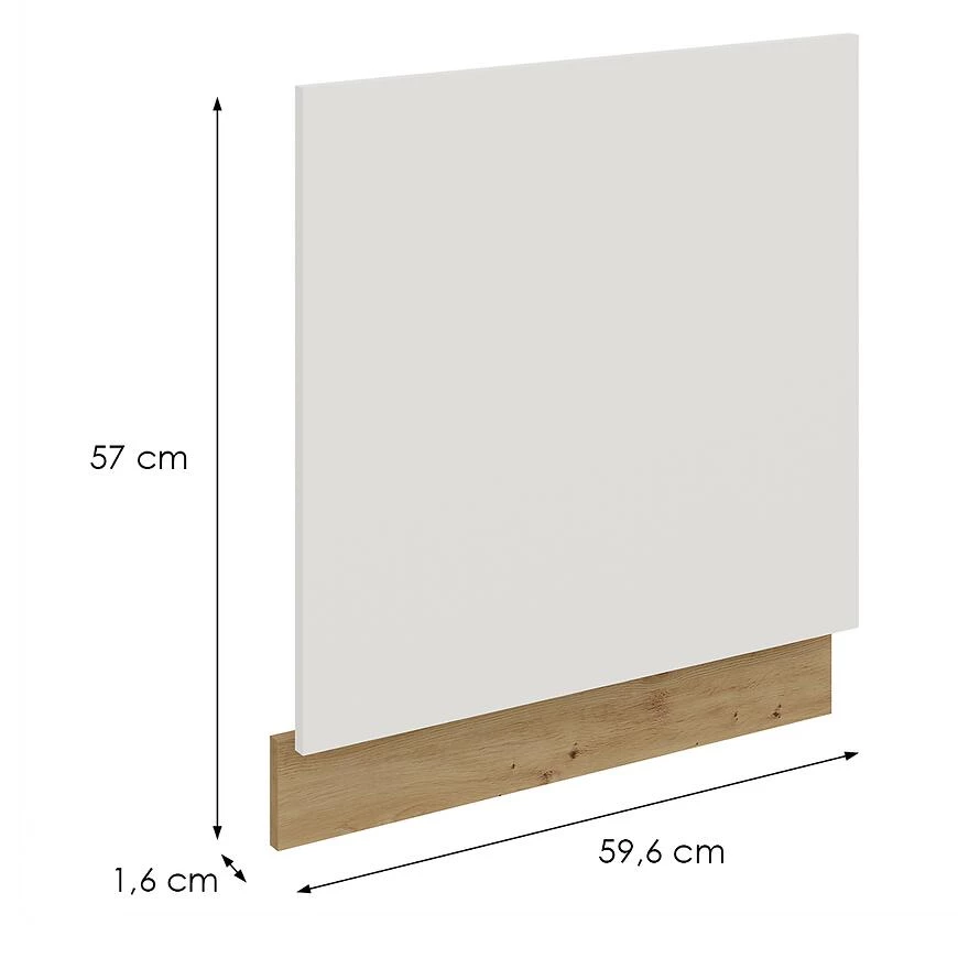 Kuhinjski front Zm Ari?a-beli/artikal protiv otisaka prsti?u 570x596