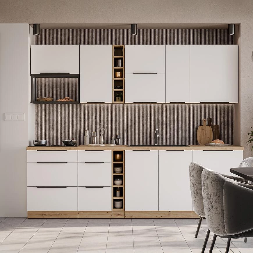 Kuhinjski front Zm Ari?a-beli/artikal protiv otisaka prsti?u 570x446