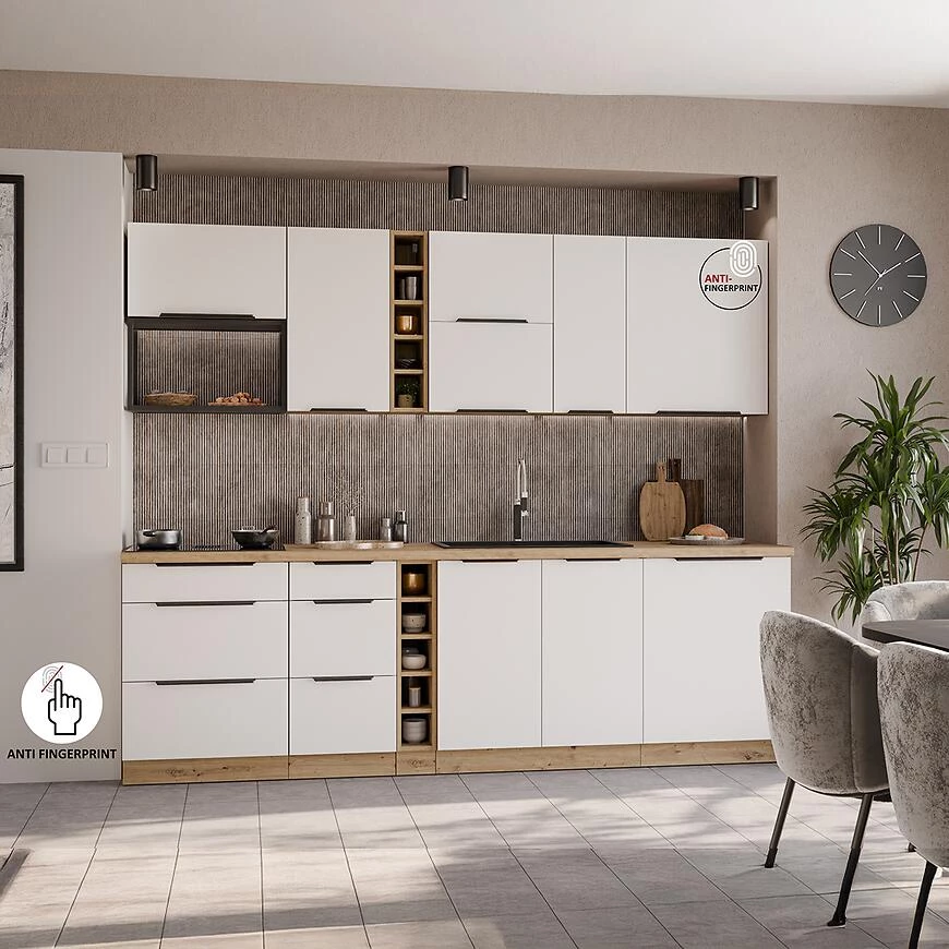 Kuhinjski front Zm Ari?a-beli/artikal protiv otisaka prsti?u 570x446