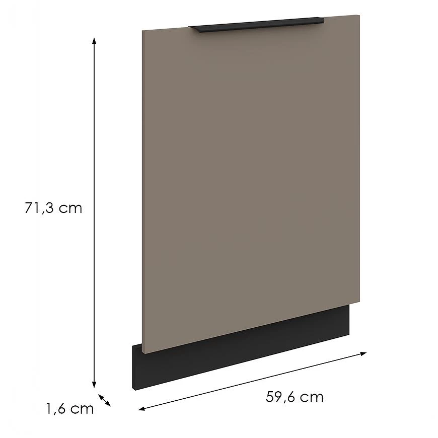 Kuhinja Front Zm Aria-Ta/Bl Anti Fingerprint 713k596