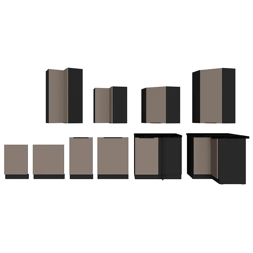 Kuhinja Front Zm Aria-Ta/Bl Anti Fingerprint 570k446