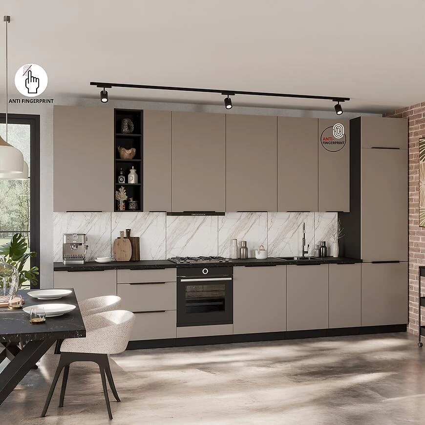 Kuhinja Front Zm Aria-Ta/Bl Anti Fingerprint 570k446