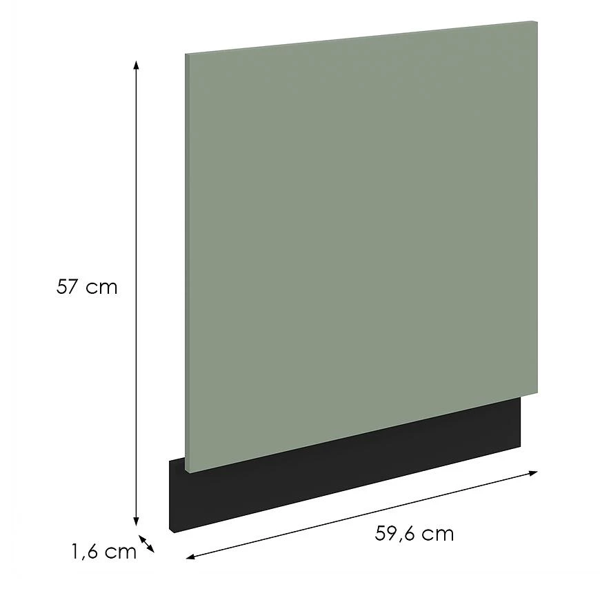 Kuhinja Front Zm Aria-Sa/Bl Anti Fingerprint 570k596
