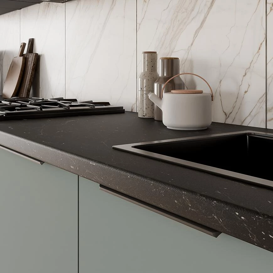 Kuhinja Front Zm Aria-Sa/Bl Anti Fingerprint 570k596