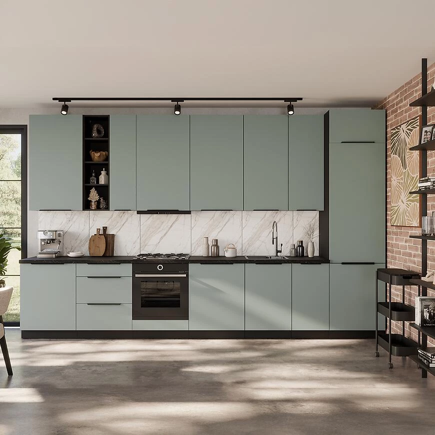 Kuhinja Front Zm Aria-Sa/Bl Anti Fingerprint 570k596