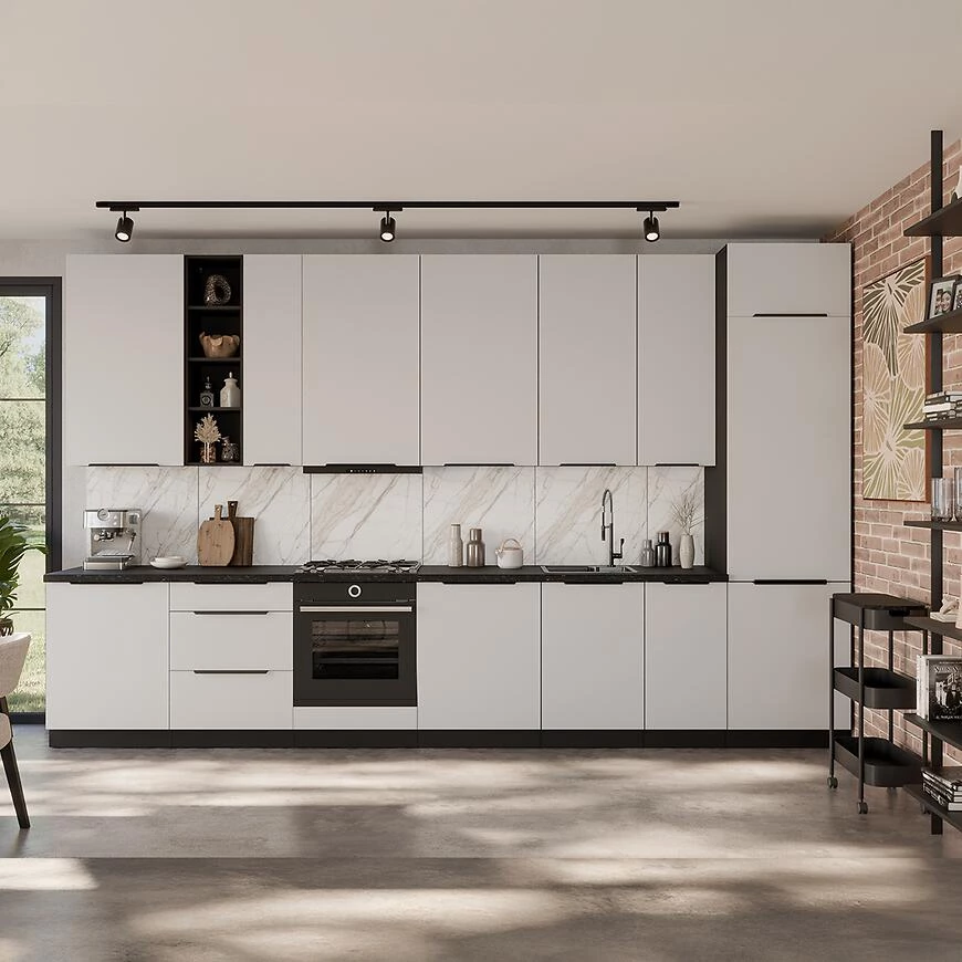 Kuhinjski front Zm Ari?a-belo/plavi Anti otisak prsta 713x446