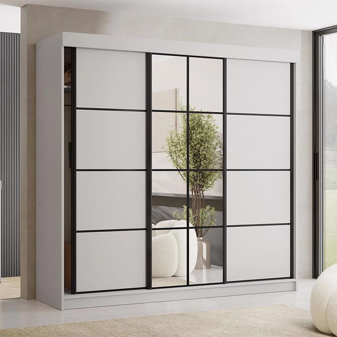 TANGER KL.ORMAR + OGLEDALO 250X59X205 KAŠMIR