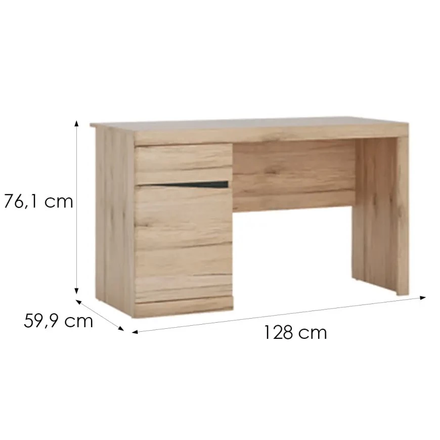 Summer tip 80 1D-1S radni sto 128x59,9x76,1 cm svetli san remo/arusha/SRS MDF