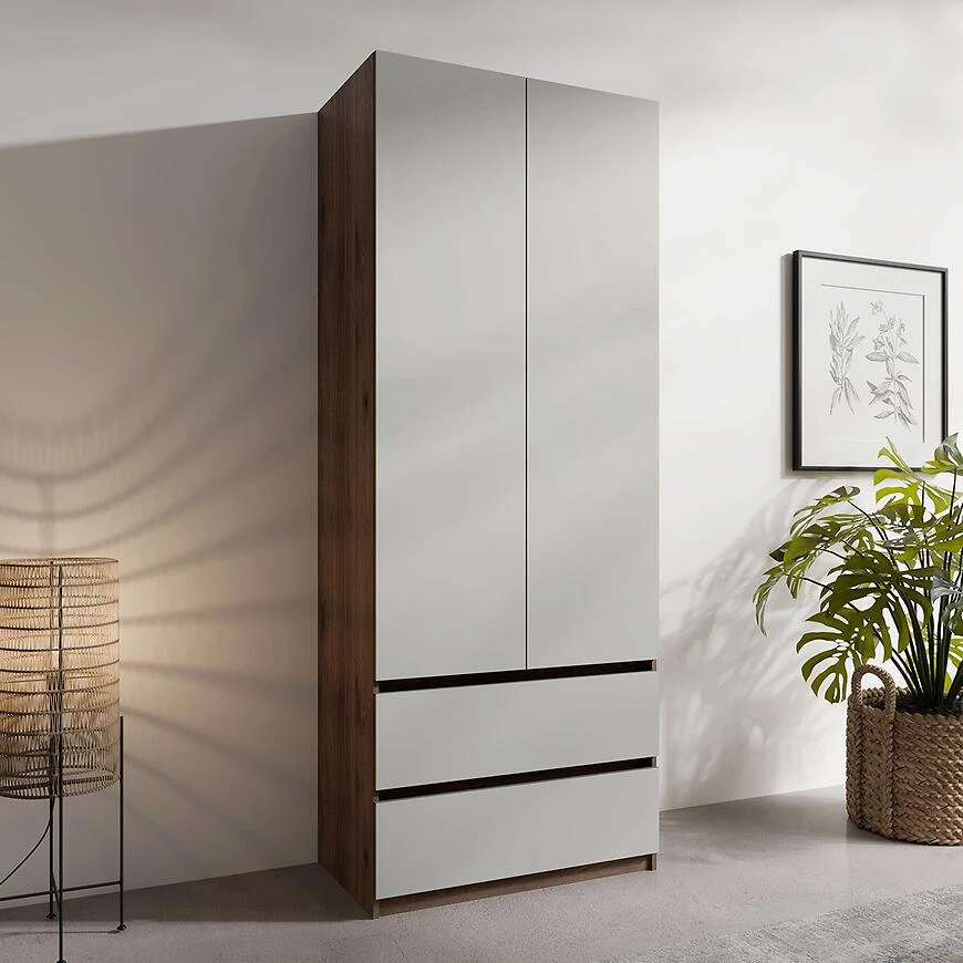 Madison garderober 22  90x49.8x230.5 siva/orah