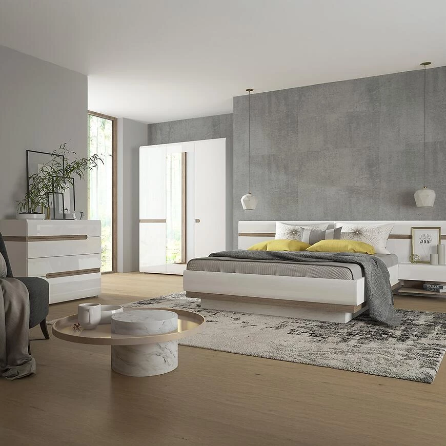 Linate nocni ormaric 50x36x77x7 alpsko bela/tartuf