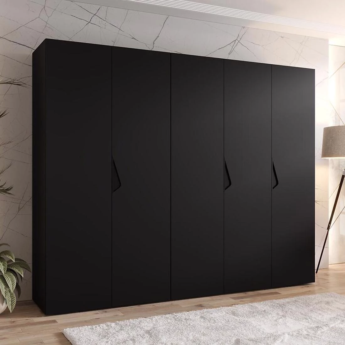 Sandi ormar 250x50x202 cm crna