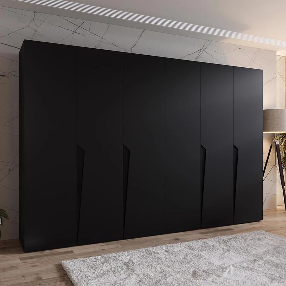 Piano ormar 300x50x202 cm crna