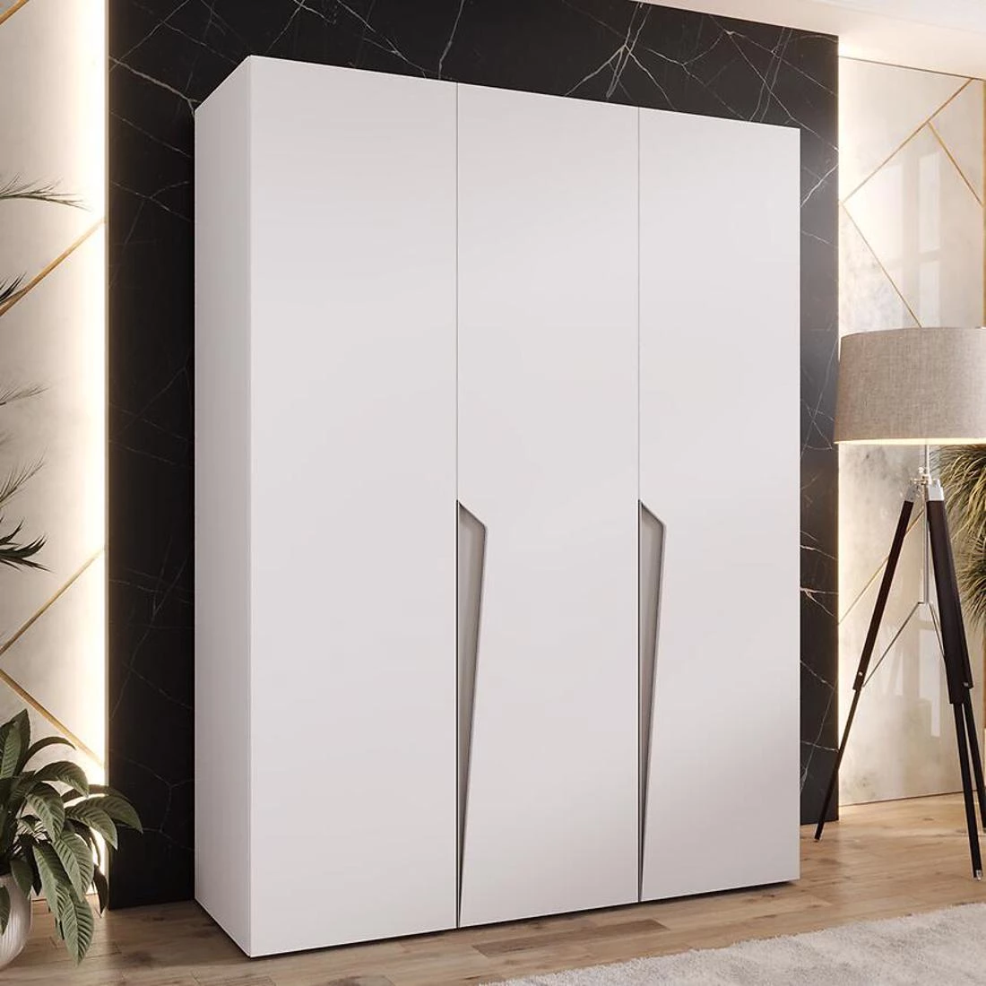 Piano ormar 150x50x202 cm bela/kašmir