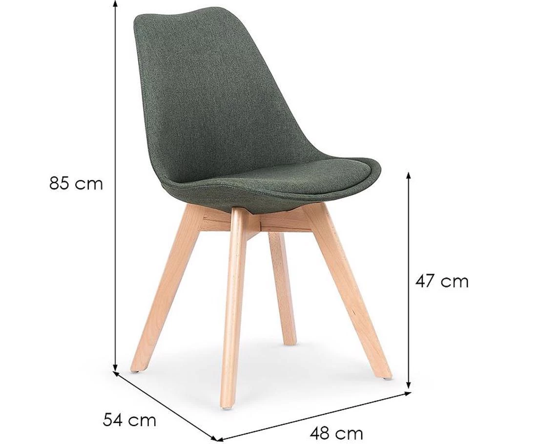 Stolica K303 drvo/tamnozelena