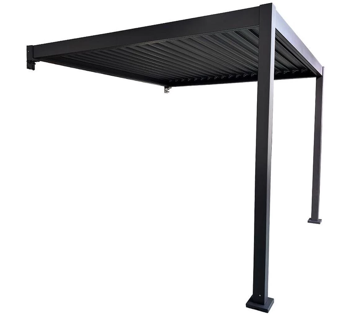 Bioklimatska zidna pergola 300x300xh250 cm