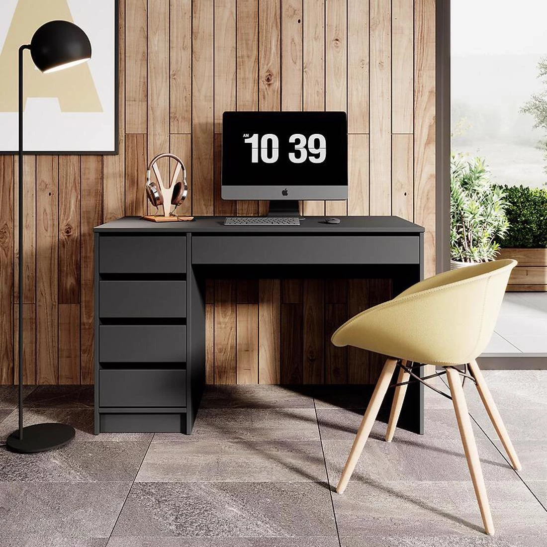 Ada radni sto 120x55x75 cm antracit