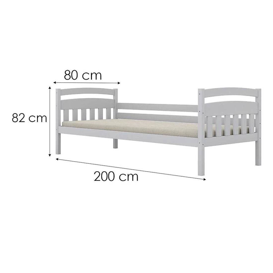 Tosia krevet 80x200 cm bijeli
