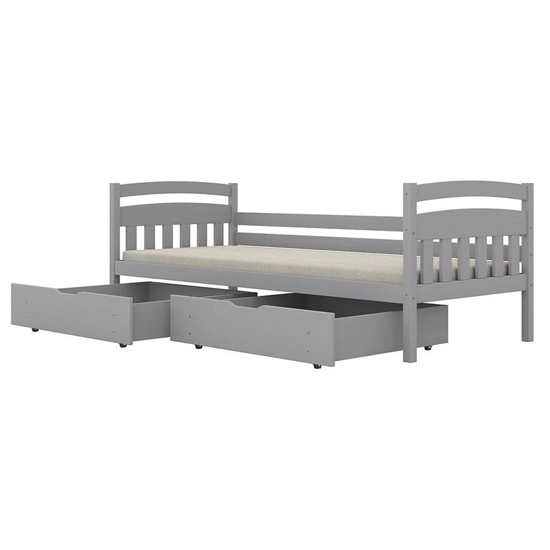 Tosia krevet sa fiokama 80x200 cm siva
