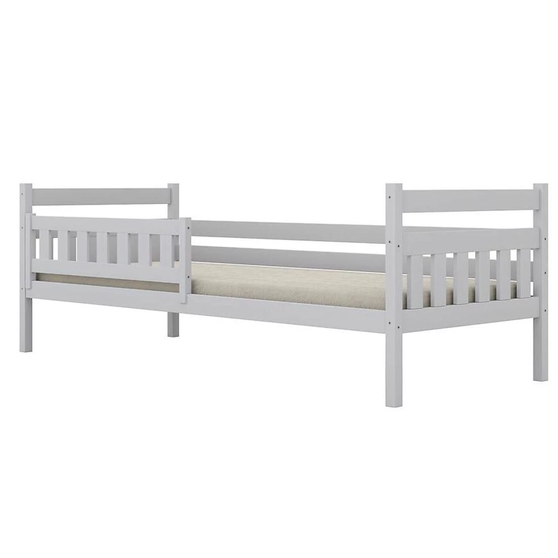 Dawid krevet sa ogradom 90x200 cm bijeli