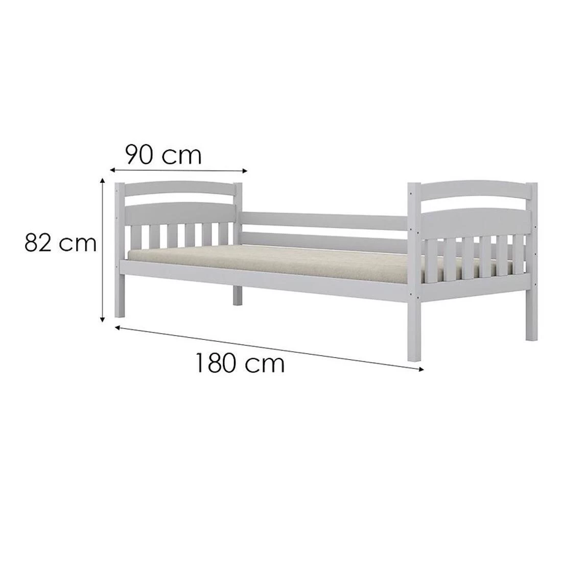 Tosia krevet 90x180 cm bijeli