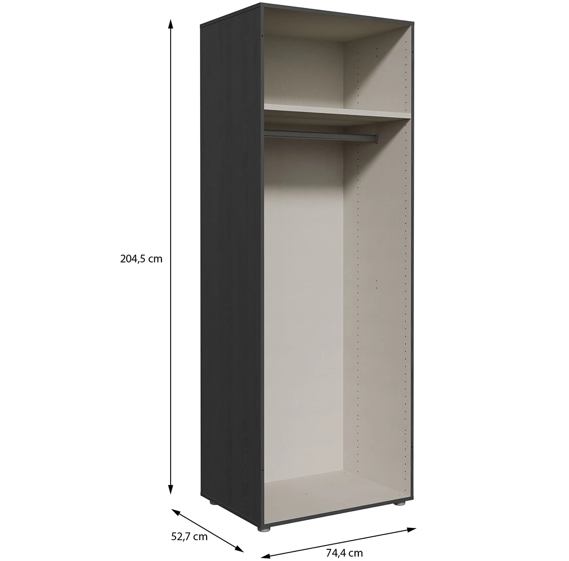 Moduklix korpus ormara 74.4x204.5 cm hrast
