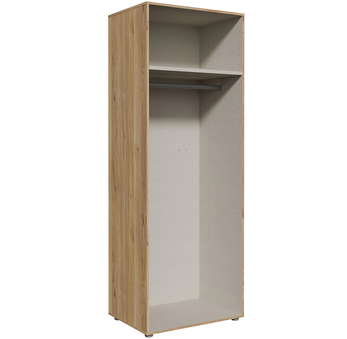 Moduklix garderober 74.4x204.5 cm mauvela hrast