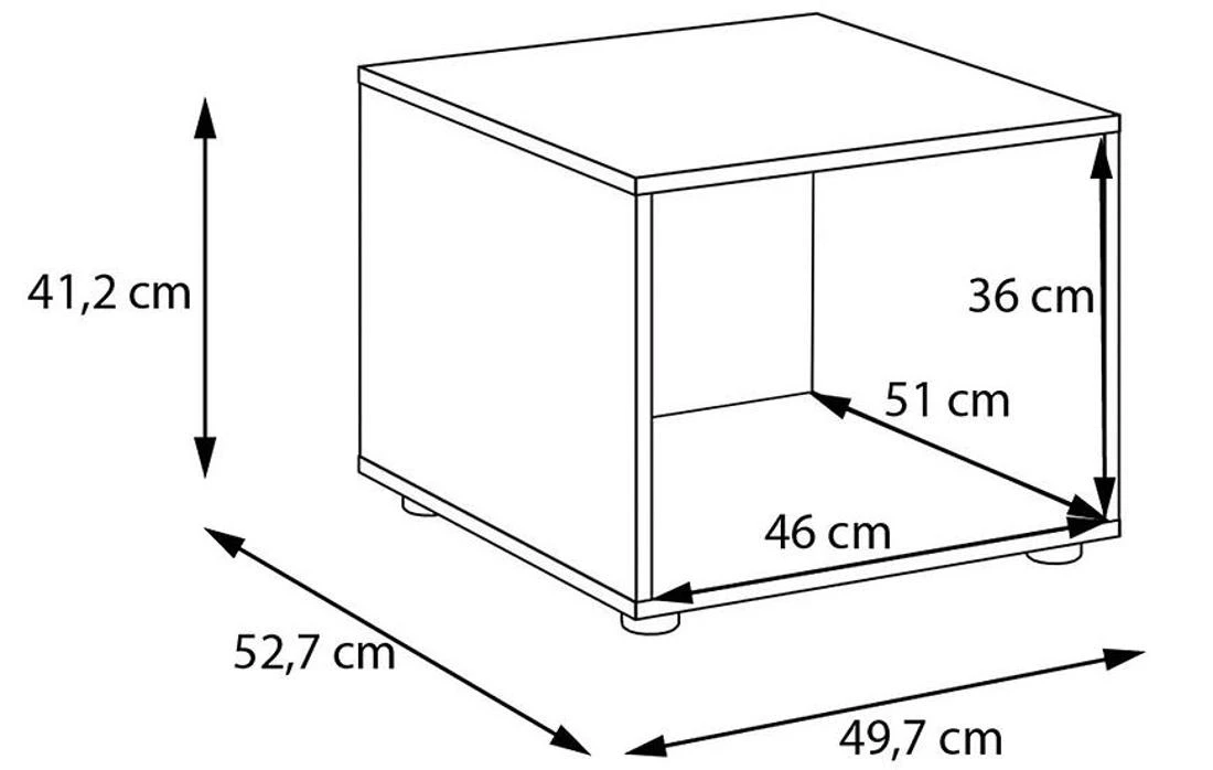 Moduklix garderoberski stalak 49.7x41.2 cm hrast
