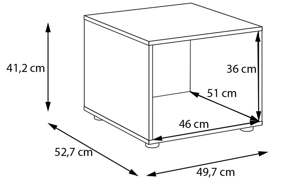 Moduklix garderoberski stalak 49.7x41.2 cm hrast