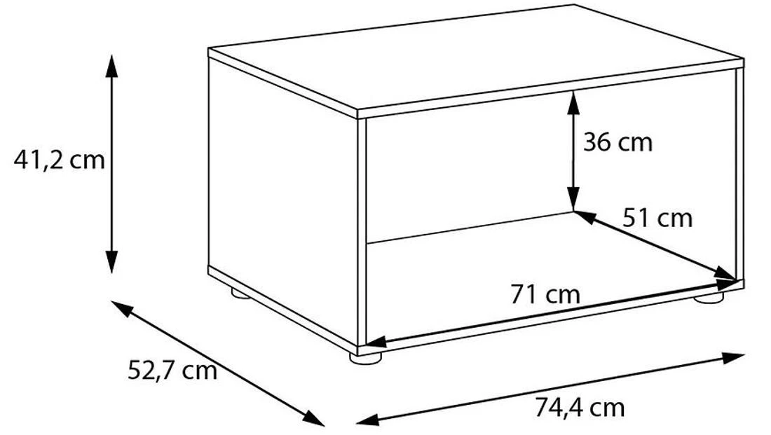 Moduklix garderoberski stalak 74.4x41.2 cm pešcano bež