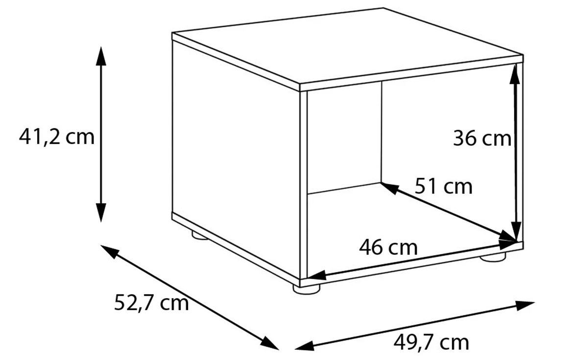 Moduklix stalak za garderober 49.7x41.2 cm pešcano bež