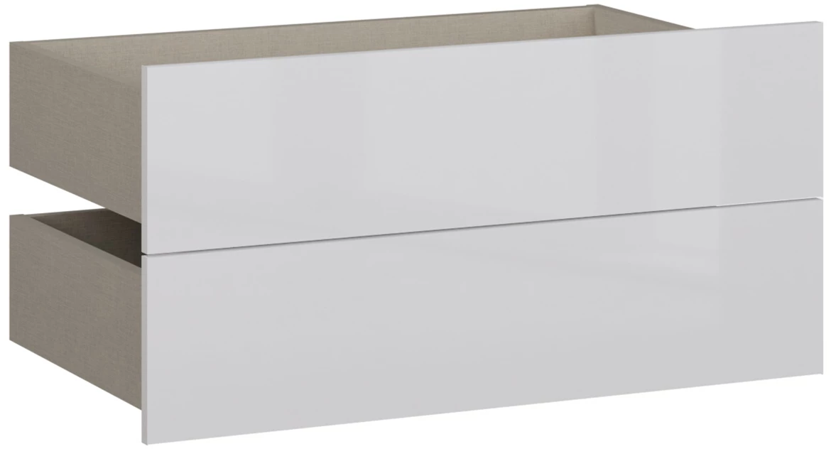 Moduklix 2-delni set fioka 74.1x38 cm sjajno bela
