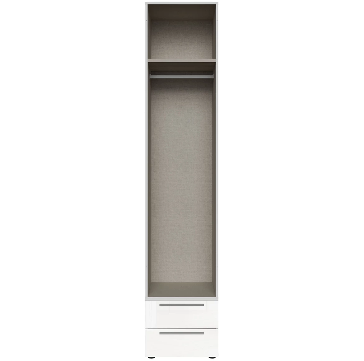 Moduklix 2-delni set fioka 49.4x38 cm bela sjaj