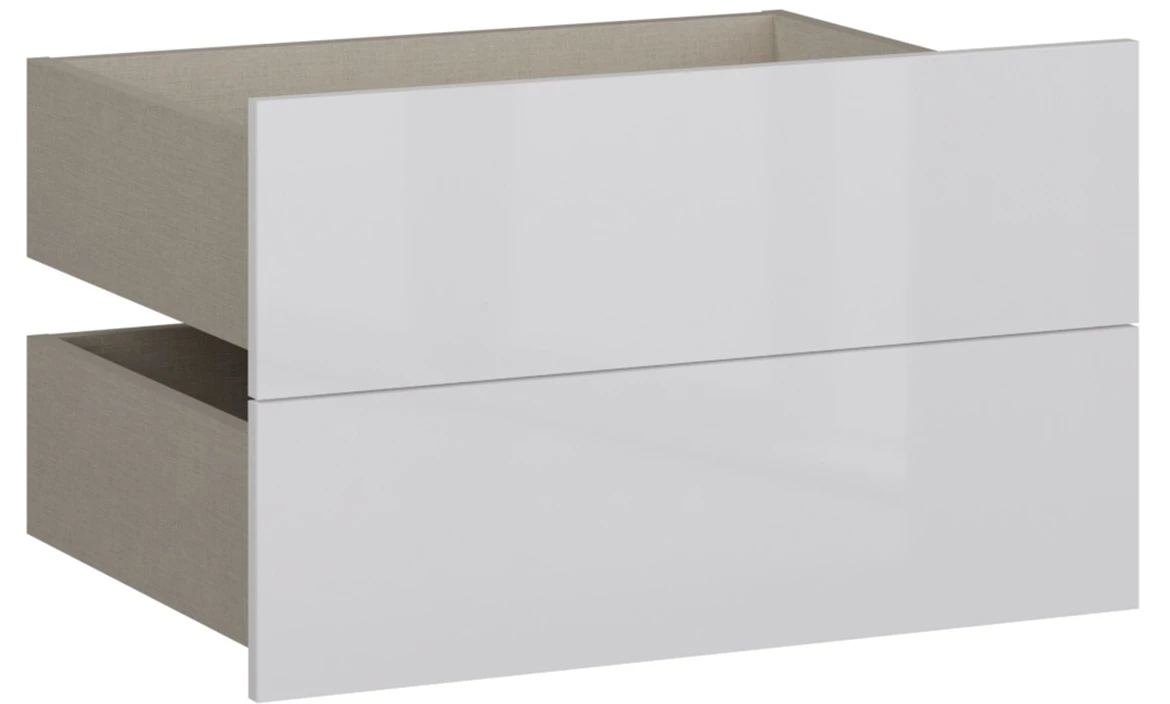 Moduklix 2-delni set fioka 49.4x38 cm bela sjaj