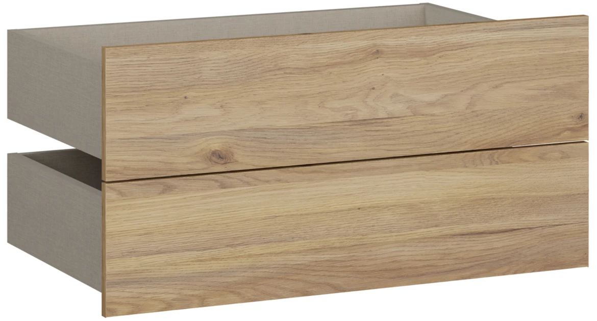 Moduklix 2-delni set ladica 74.1x38 cm maubella hrast