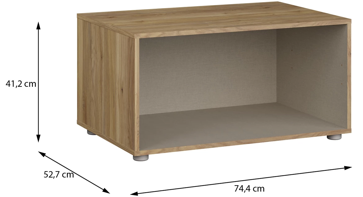 Moduklix stalak garderobera 74.4x41.2 cm moubella hrast