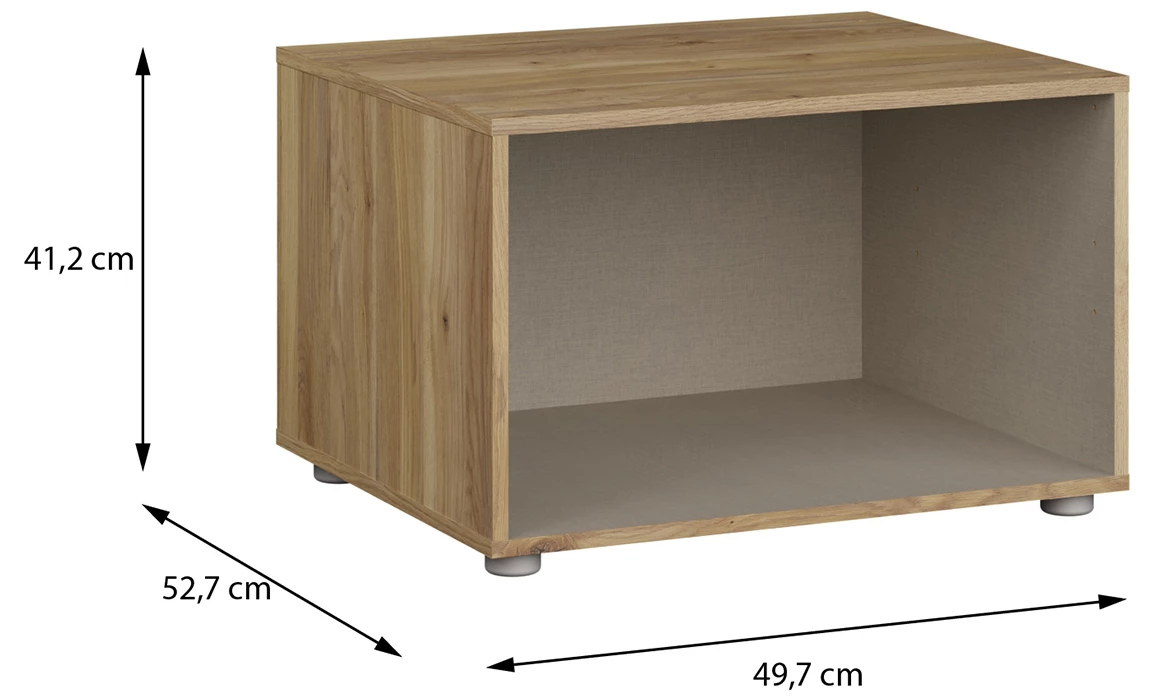 Moduklix stalak garderobera 49.7x41.2 cm moubella hrast
