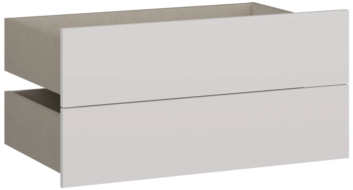 Moduklix set fioka od 2 dela 74.1x38 cm bela