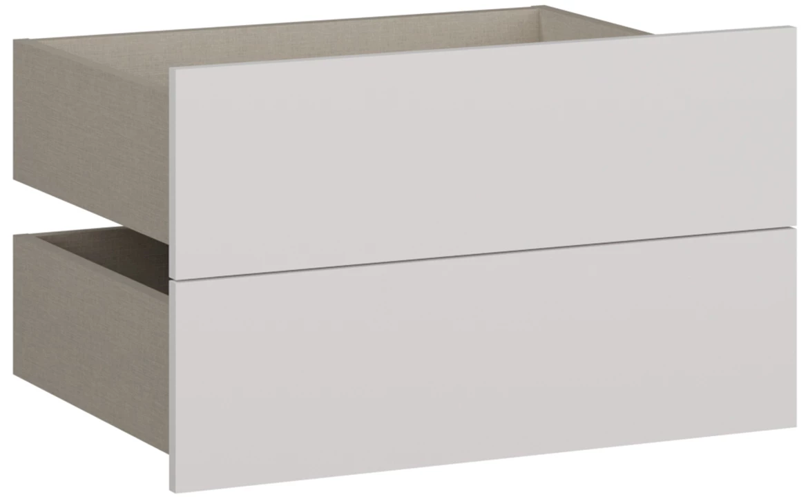 Moduklix 2-delne fioke 49.4x38 cm bela