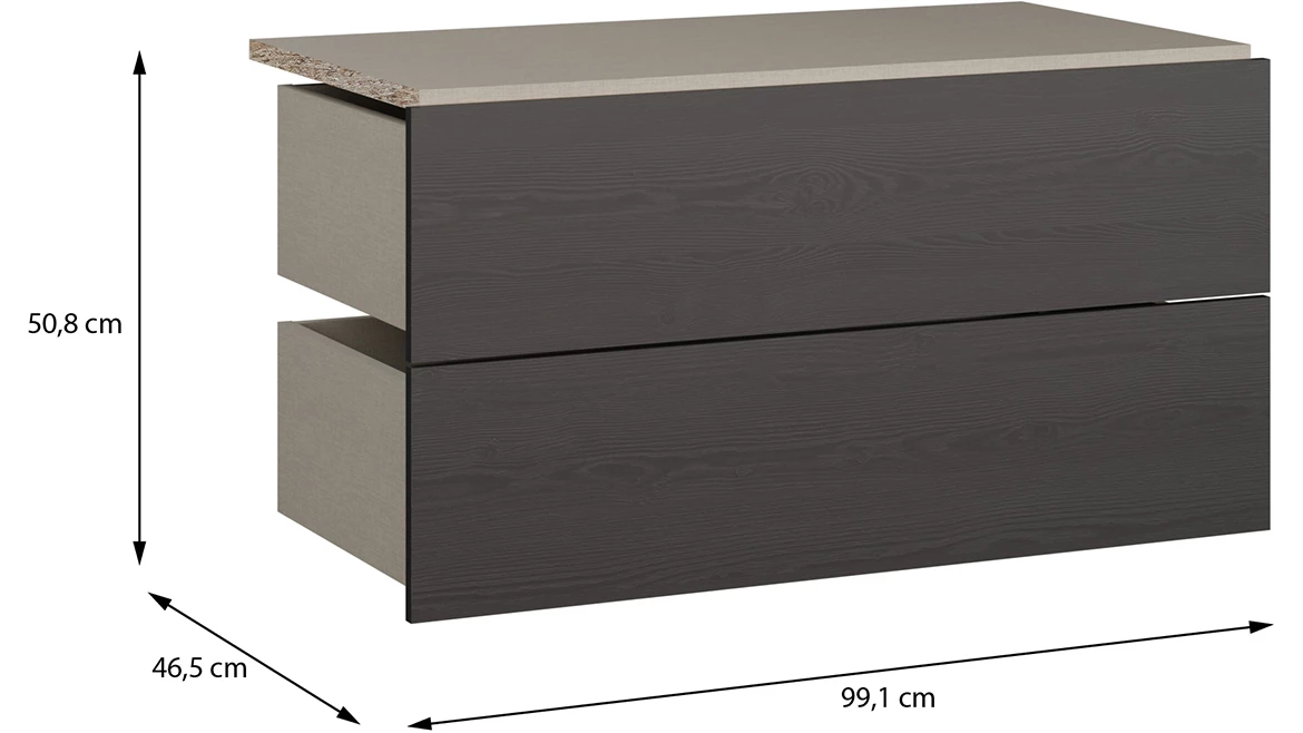 Moduklix fioke za korpus 99.1x50.8 cm hrast