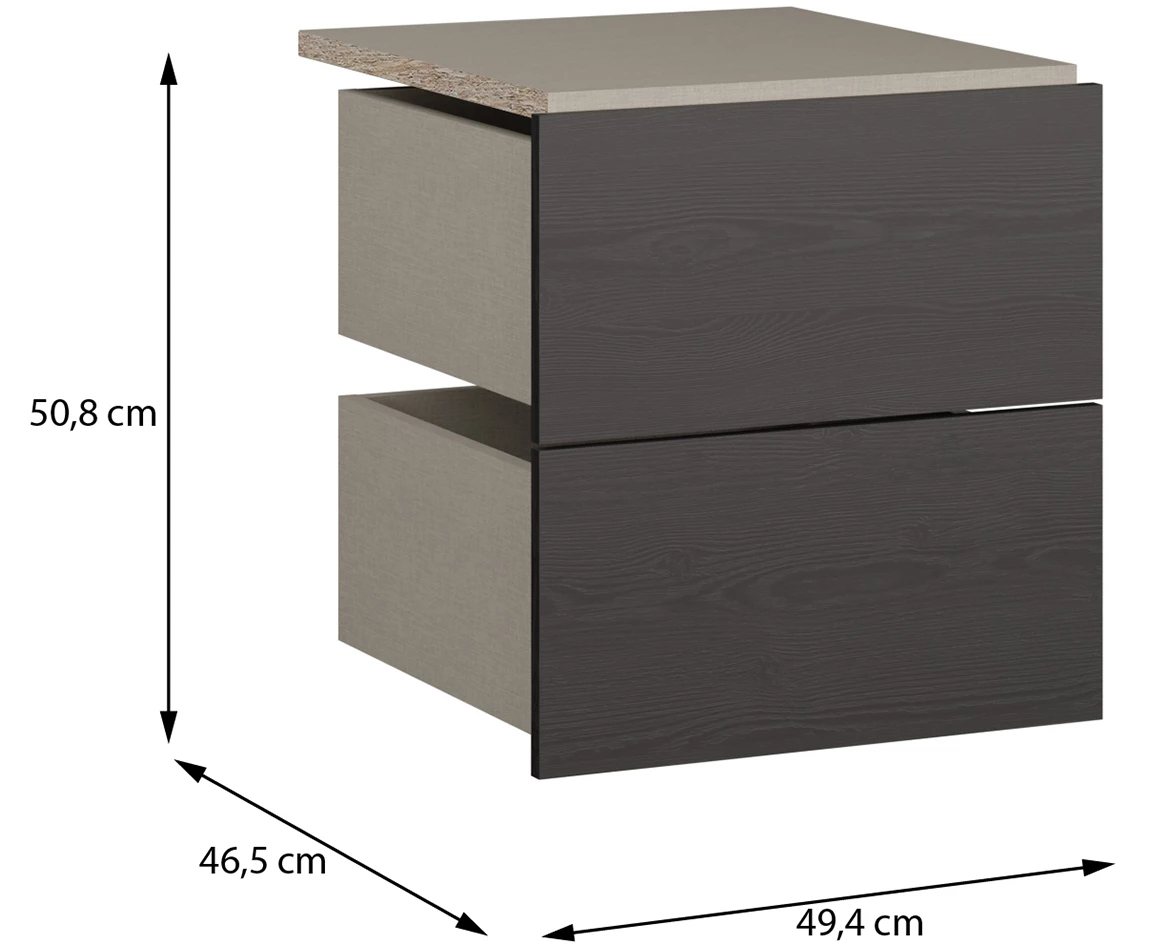 Moduklix fioke za korpus 49.4x50.8 cm hrast